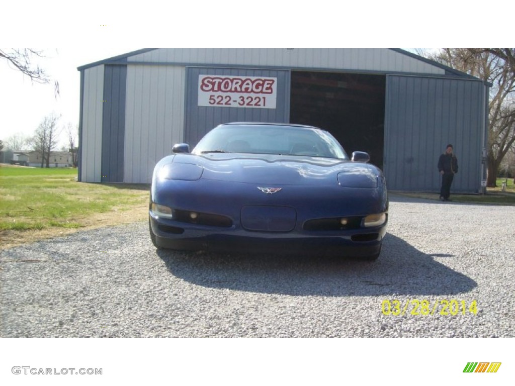 2004 Corvette Coupe - LeMans Blue Metallic / Light Gray photo #6