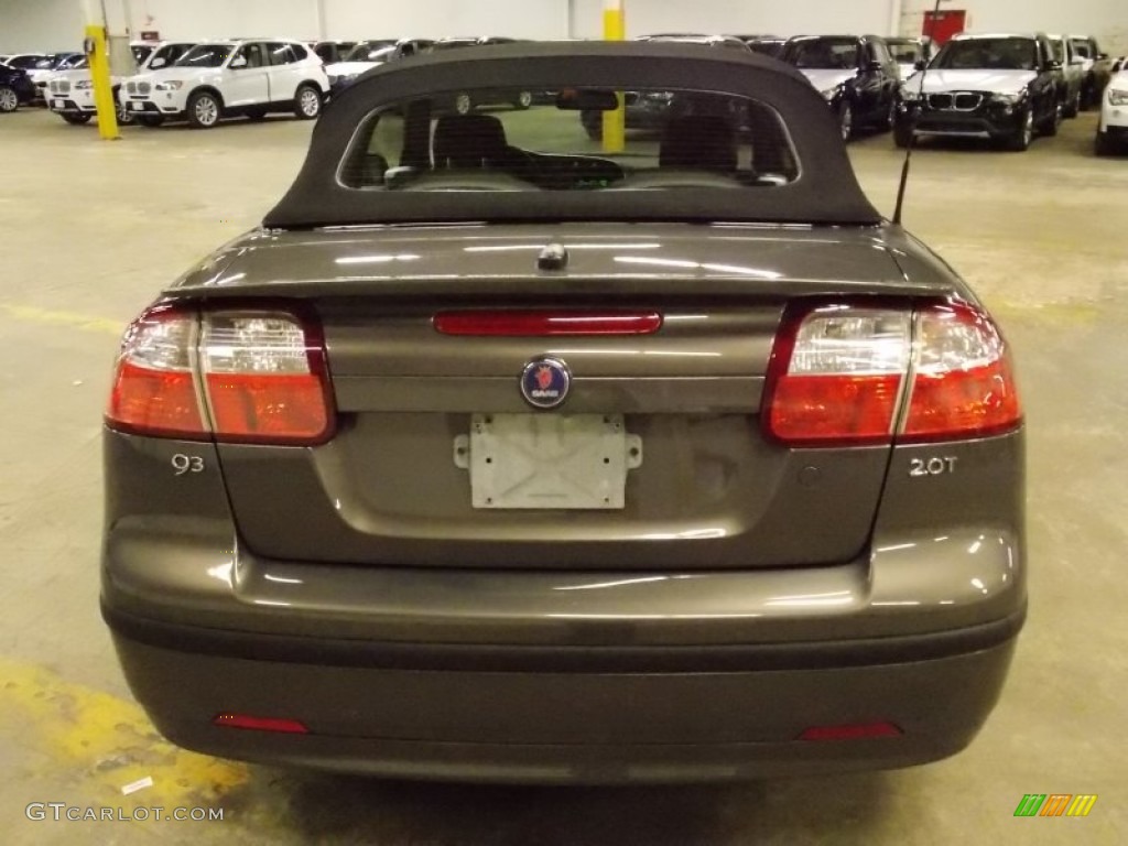 2007 9-3 2.0T Convertible - Smoke Beige Metallic / Black/Gray photo #4