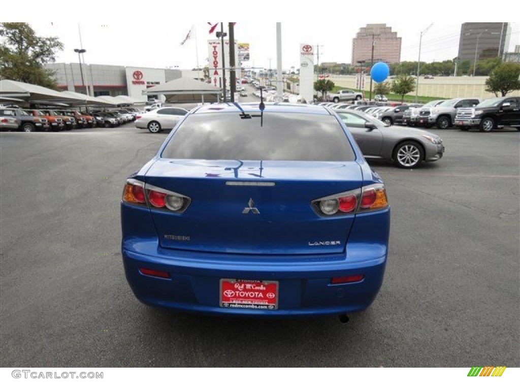 2010 Lancer ES - Octane Blue Metallic / Black photo #6