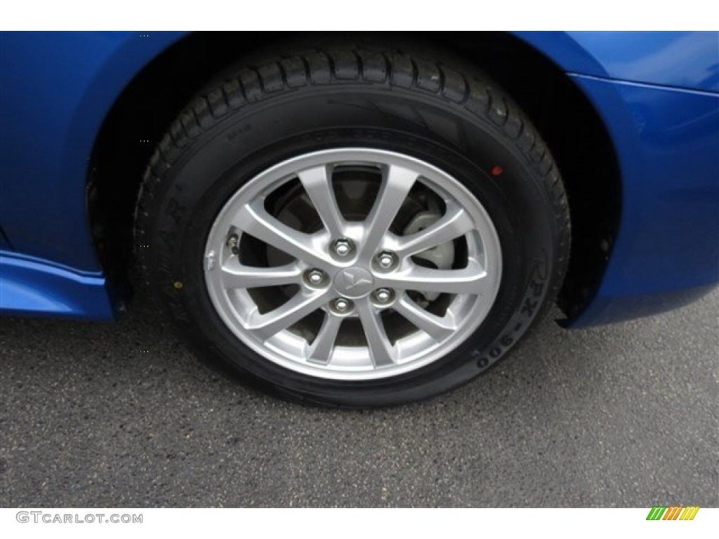 2010 Lancer ES - Octane Blue Metallic / Black photo #9