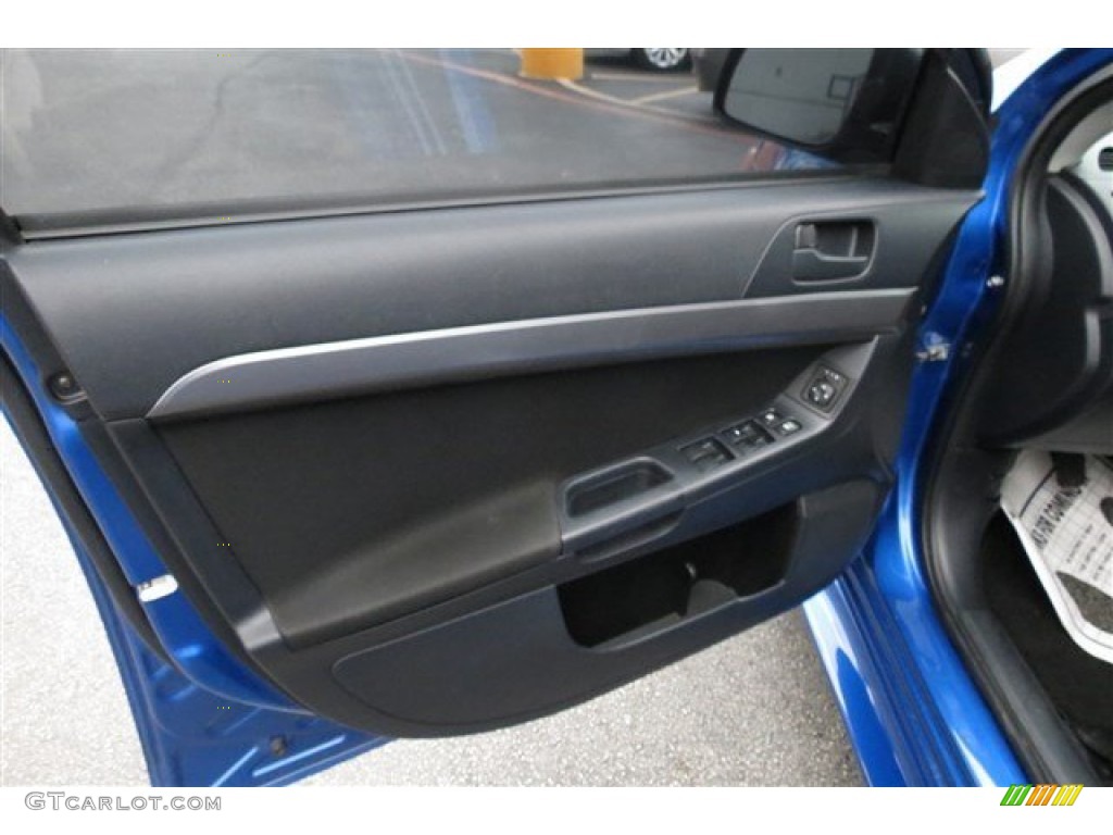 2010 Lancer ES - Octane Blue Metallic / Black photo #10
