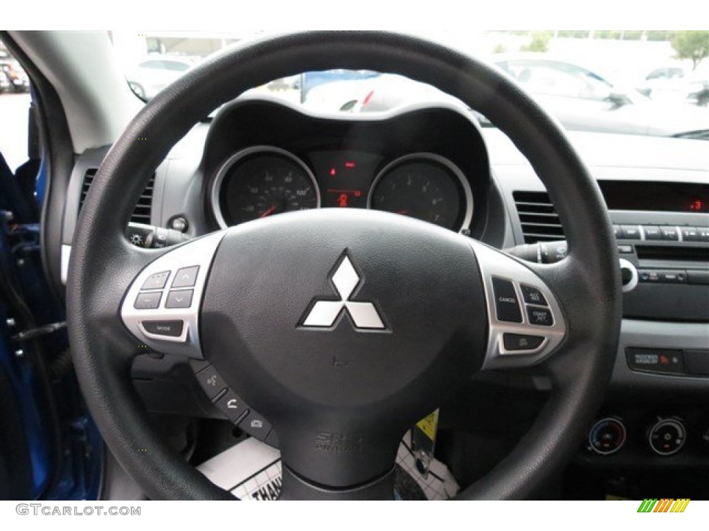 2010 Lancer ES - Octane Blue Metallic / Black photo #18