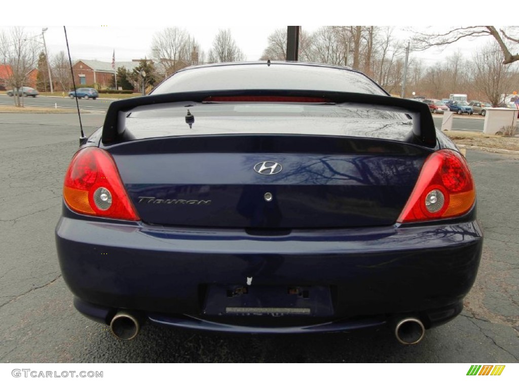 2003 Tiburon  - Carbon Blue / Black photo #5