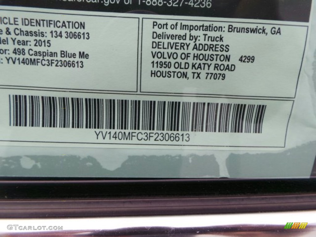 2015 Volvo S60 T5 Drive-E Window Sticker Photo #91988106