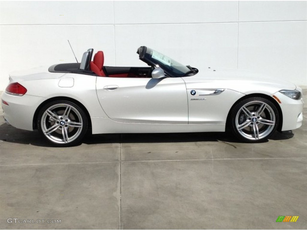 Mineral White Metallic 2014 BMW Z4 sDrive35is Exterior Photo #91995711