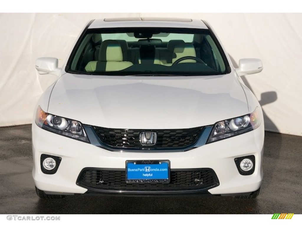 2014 Accord EX-L Coupe - White Orchid Pearl / Ivory photo #2