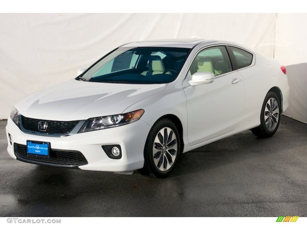 2014 Accord EX-L Coupe - White Orchid Pearl / Ivory photo #3