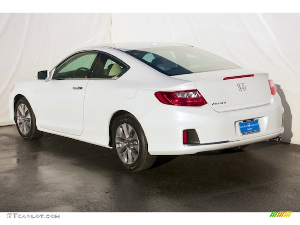 2014 Accord EX-L Coupe - White Orchid Pearl / Ivory photo #5