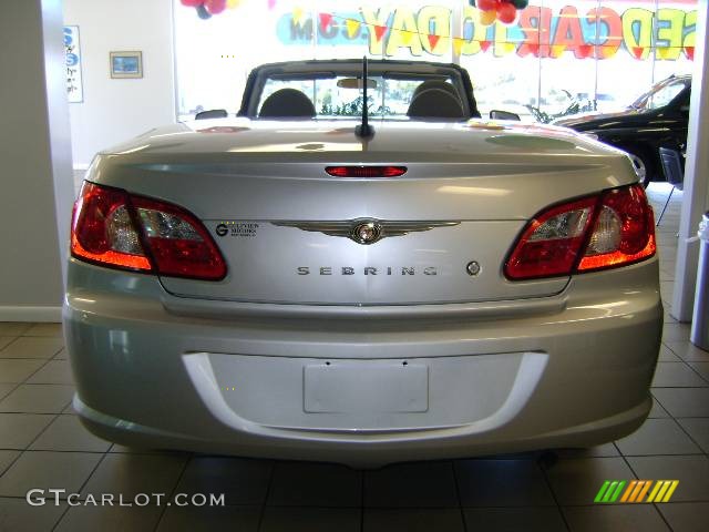 2008 Sebring LX Convertible - Bright Silver Metallic / Dark Slate Gray/Light Slate Gray photo #5
