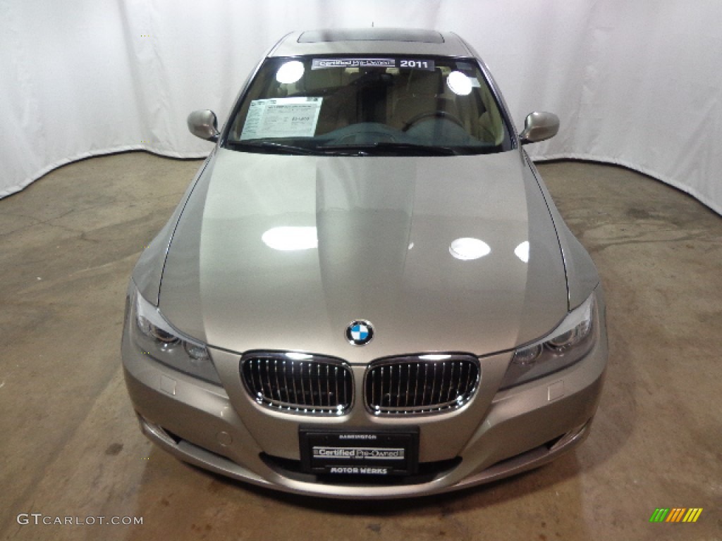 2011 3 Series 335i xDrive Sedan - Platinum Bronze Metallic / Beige Dakota Leather photo #3