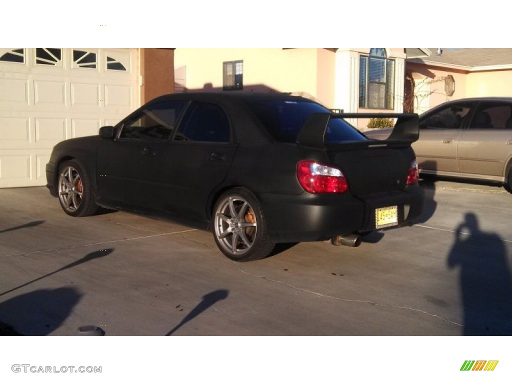 2004 Impreza WRX STi - Java Black Pearl / Blue Ecsaine/Black photo #2