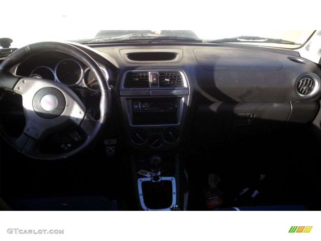 2004 Impreza WRX STi - Java Black Pearl / Blue Ecsaine/Black photo #3