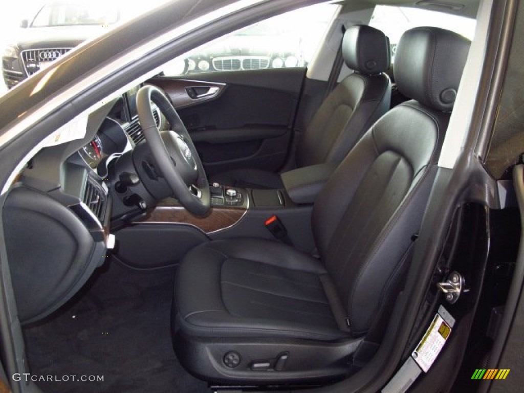 Black Interior 2014 Audi A7 3.0 TDI quattro Premium Plus Photo #92009048