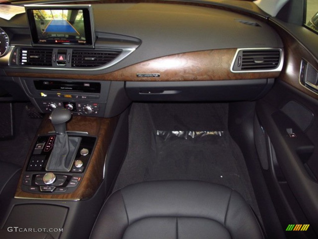 2014 Audi A7 3.0 TDI quattro Premium Plus Black Dashboard Photo #92009138