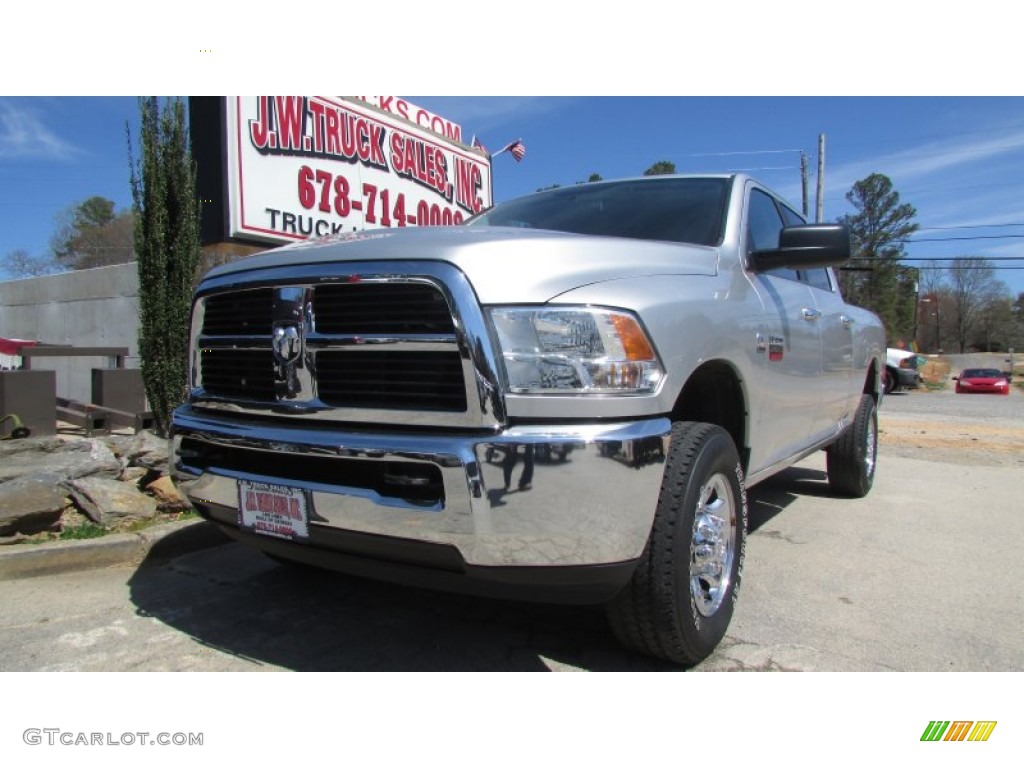 2012 Ram 2500 HD SLT Crew Cab 4x4 - Bright Silver Metallic / Dark Slate/Medium Graystone photo #1