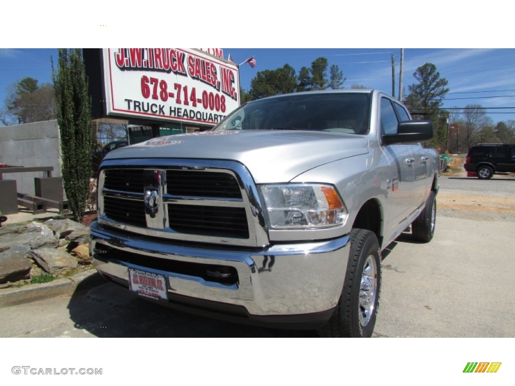 2012 Ram 2500 HD SLT Crew Cab 4x4 - Bright Silver Metallic / Dark Slate/Medium Graystone photo #2