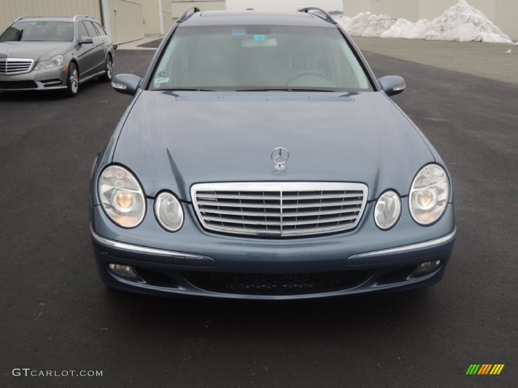 2006 E 500 4Matic Wagon - Platinum Blue Metallic / Ash photo #5