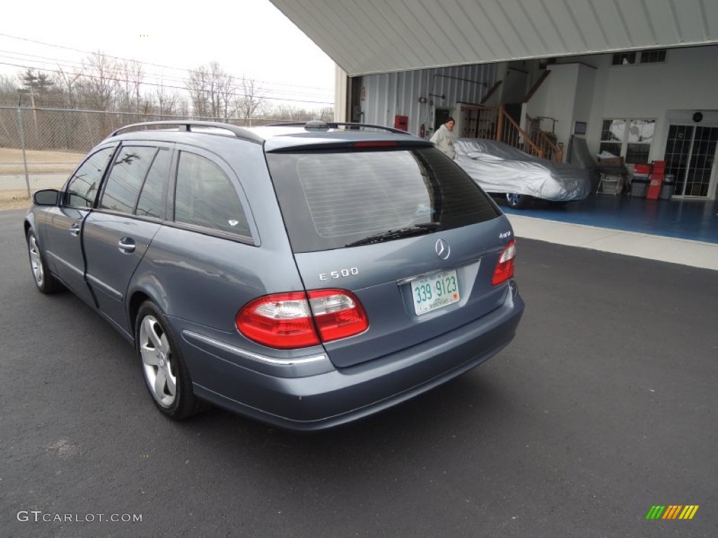 2006 E 500 4Matic Wagon - Platinum Blue Metallic / Ash photo #15