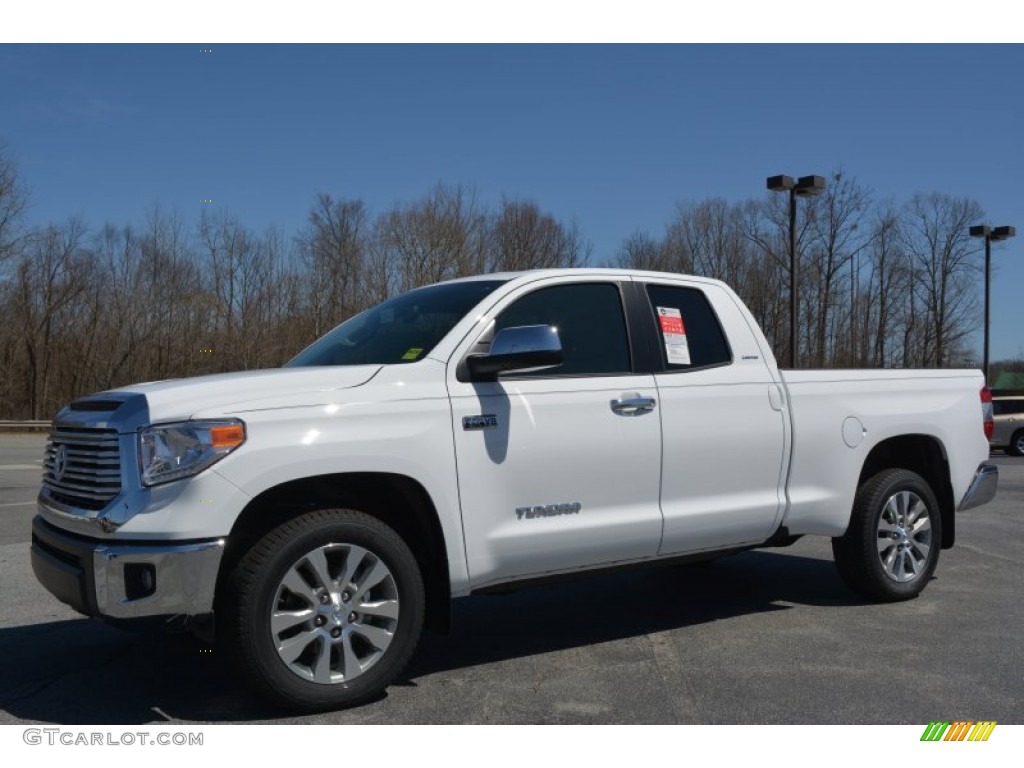 Super White 2014 Toyota Tundra Limited Double Cab Exterior Photo #92010155
