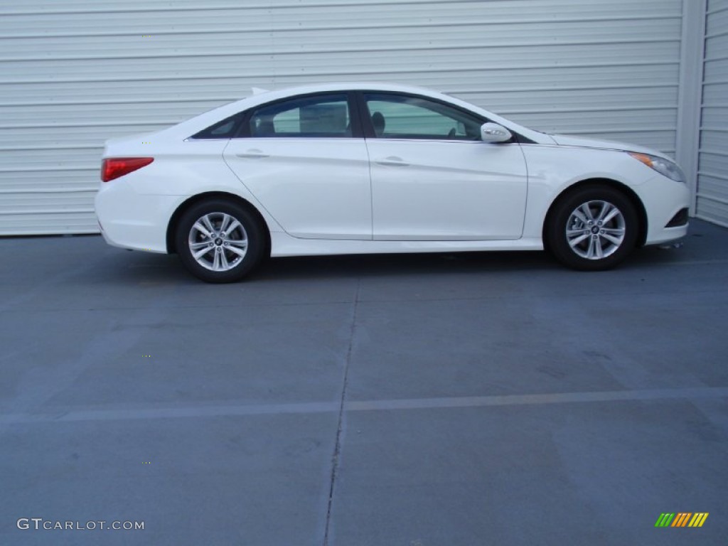 2014 Sonata GLS - Pearl White / Gray photo #3