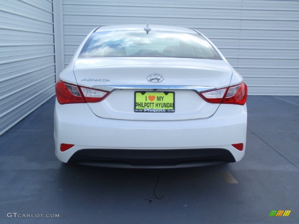 2014 Sonata GLS - Pearl White / Gray photo #5