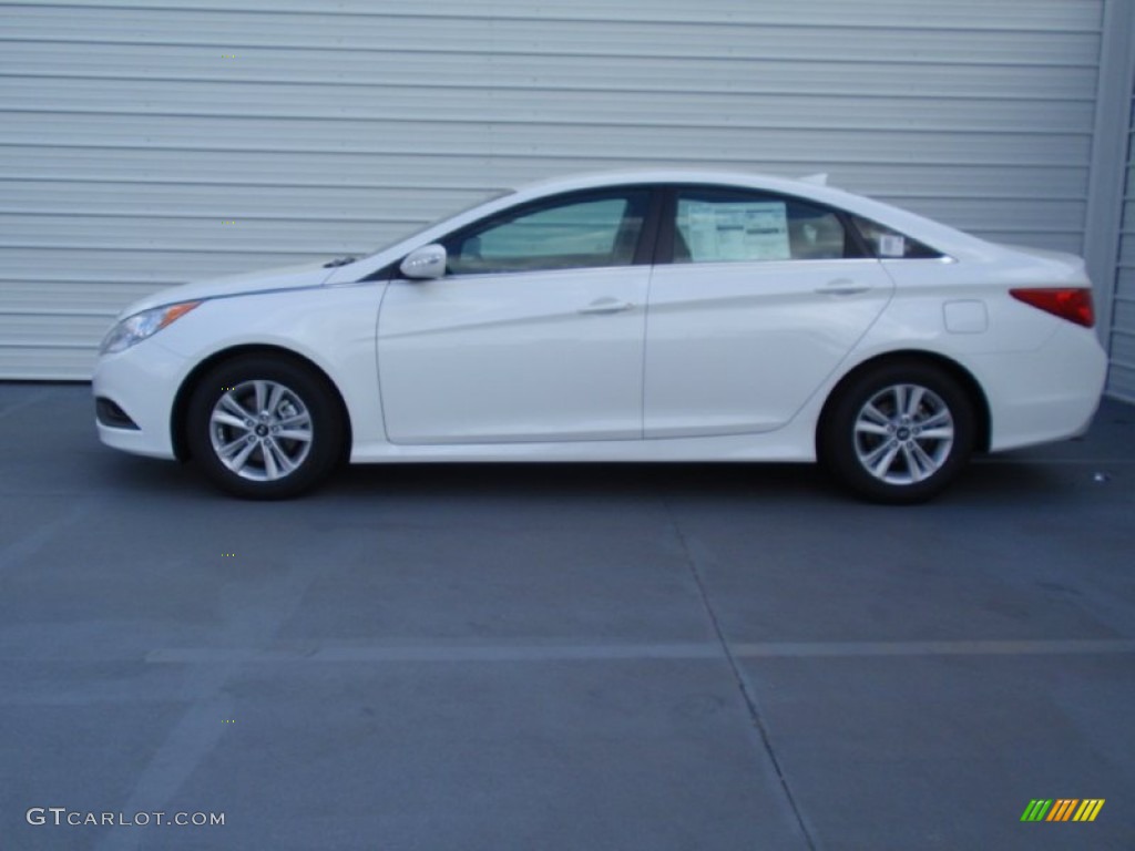 2014 Sonata GLS - Pearl White / Gray photo #6