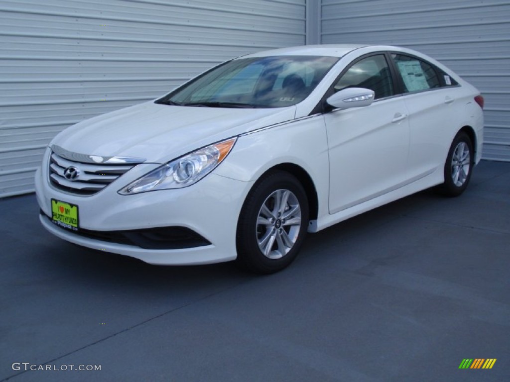 2014 Sonata GLS - Pearl White / Gray photo #7