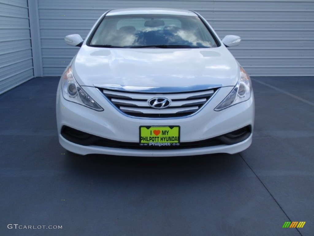 2014 Sonata GLS - Pearl White / Gray photo #8