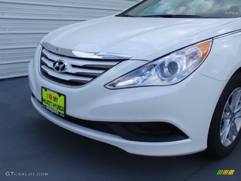 2014 Sonata GLS - Pearl White / Gray photo #10