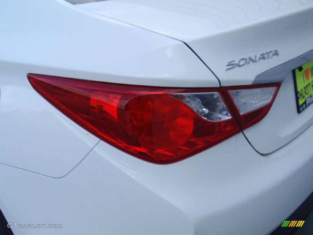 2014 Sonata GLS - Pearl White / Gray photo #12