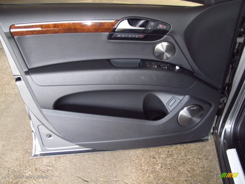 2014 Audi Q7 3.0 TFSI quattro S Line Package Black Door Panel Photo #92011844