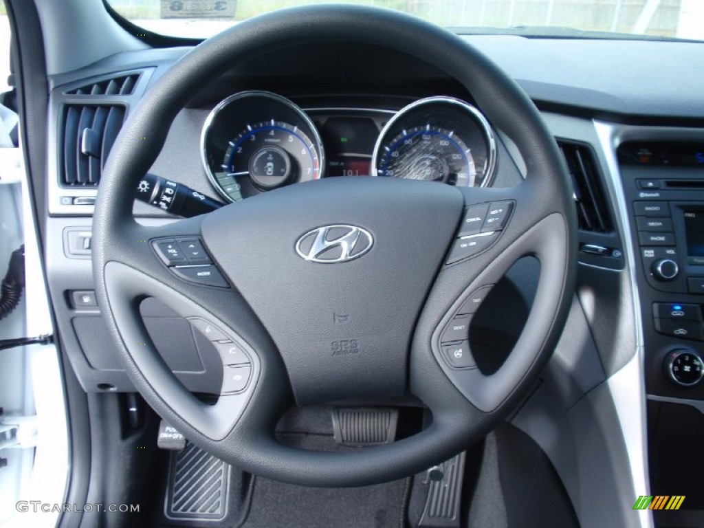 2014 Sonata GLS - Pearl White / Gray photo #29