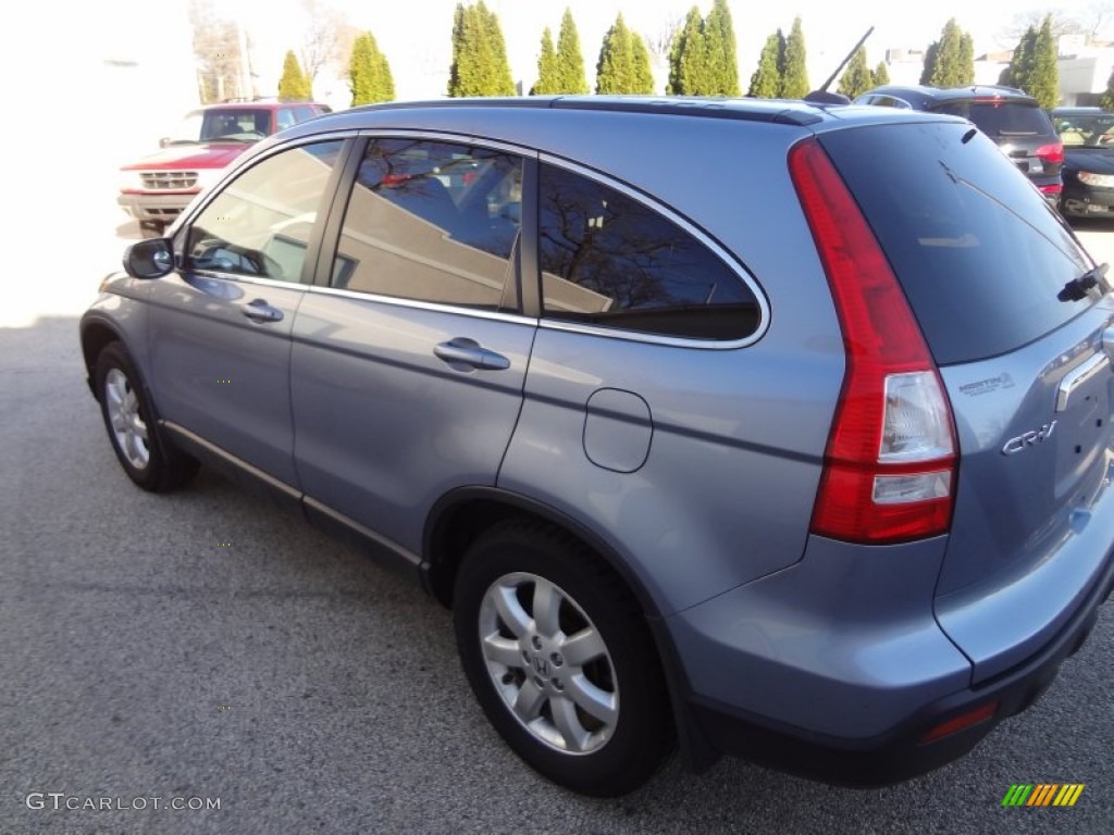 2008 CR-V EX-L 4WD - Glacier Blue Metallic / Black photo #12