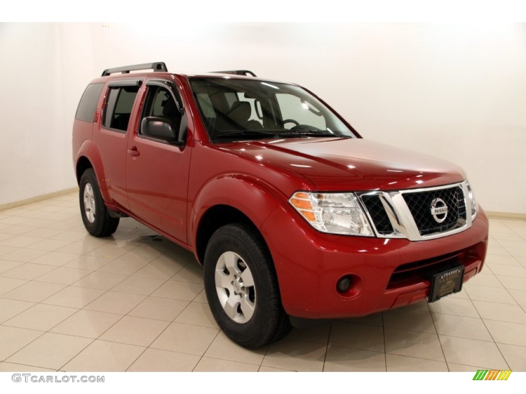 2010 Pathfinder SE 4x4 - Red Brick / Graphite photo #1