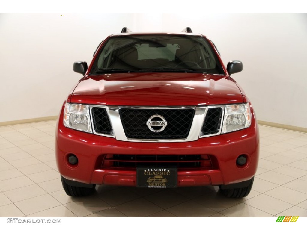 2010 Pathfinder SE 4x4 - Red Brick / Graphite photo #2
