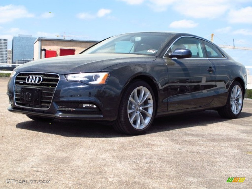 2014 A5 2.0T quattro Coupe - Moonlight Blue Metallic / Titanium Gray photo #5