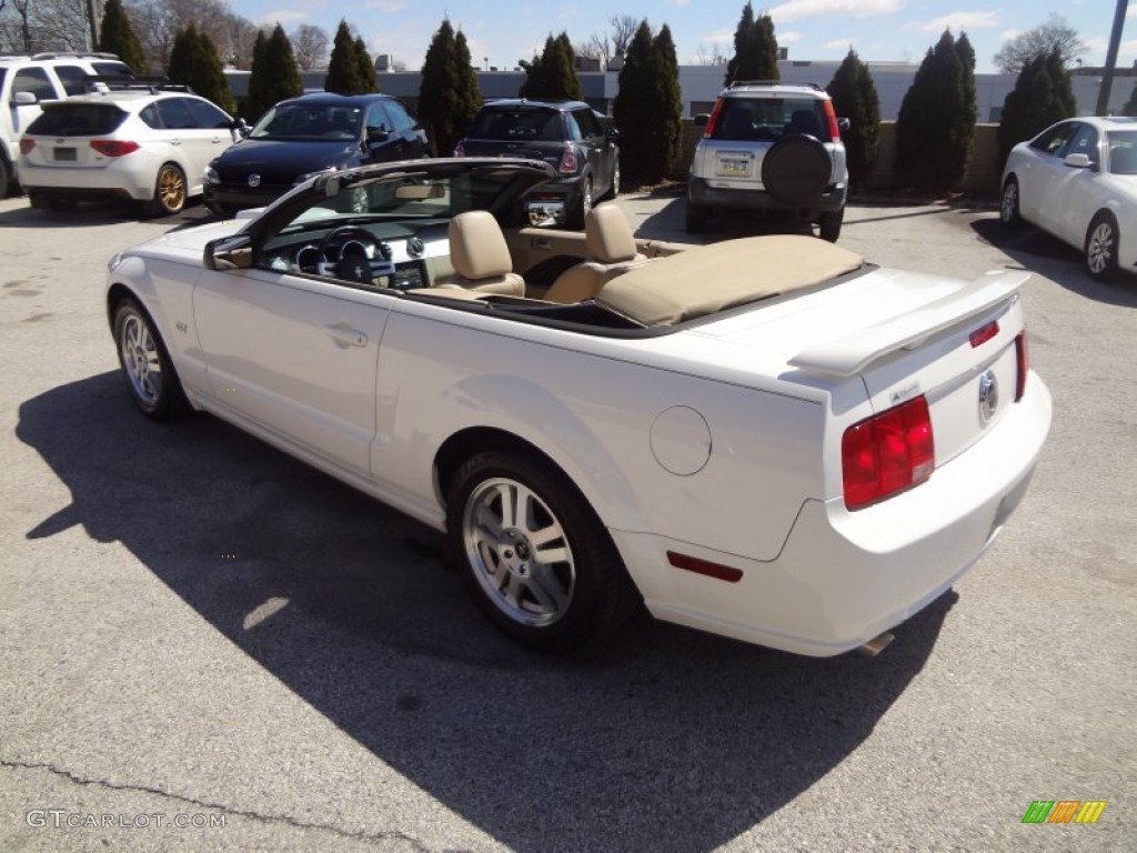 2007 Mustang GT Premium Convertible - Performance White / Medium Parchment photo #10