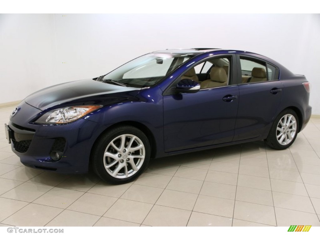 Indigo Lights Mica 2012 Mazda MAZDA3 s Grand Touring 4 Door Exterior Photo #92013431