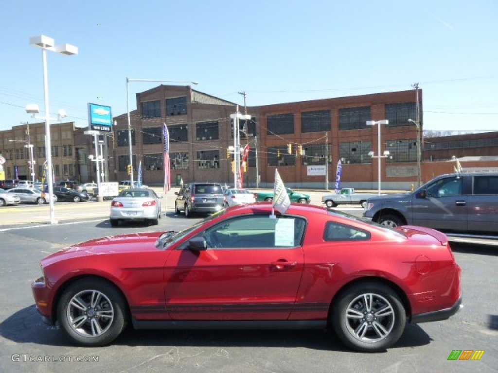 2011 Mustang V6 Premium Coupe - Red Candy Metallic / Stone photo #5