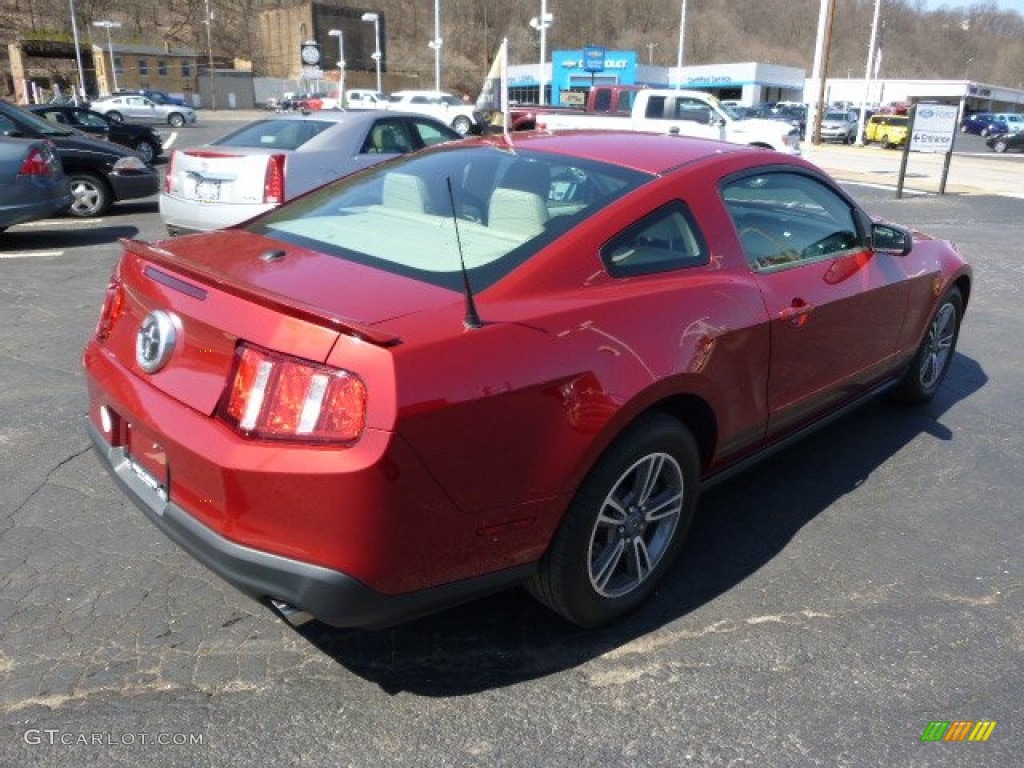 2011 Mustang V6 Premium Coupe - Red Candy Metallic / Stone photo #8