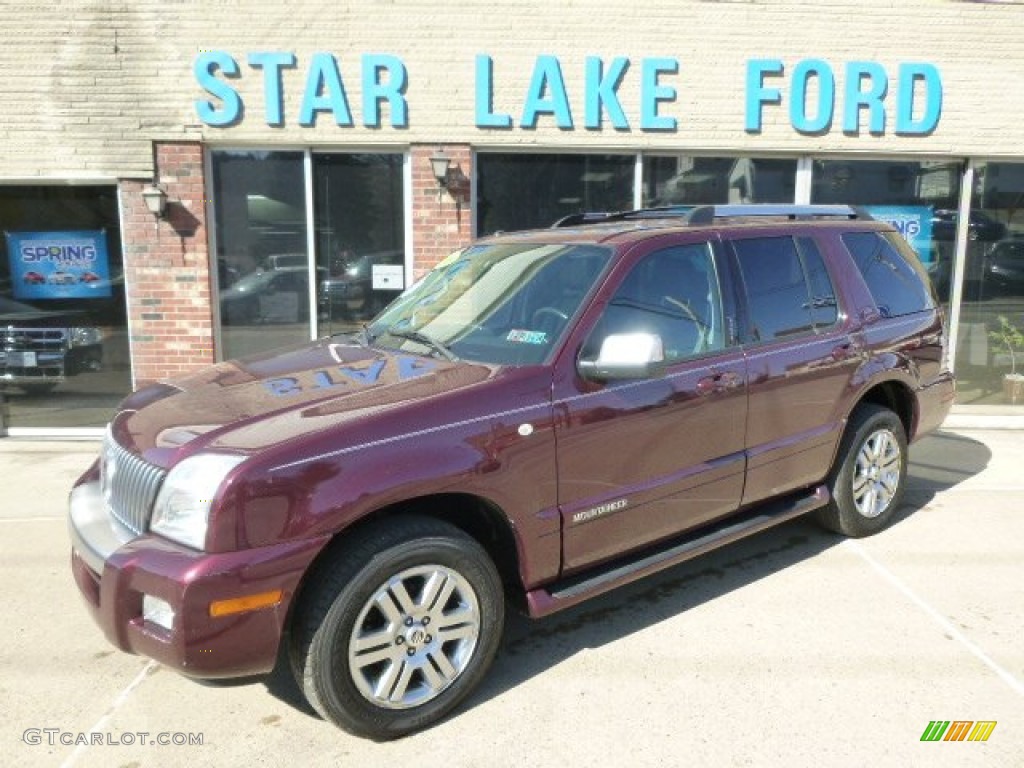 2008 Mountaineer Premier AWD - Dark Cherry Metallic / Charcoal Black photo #1