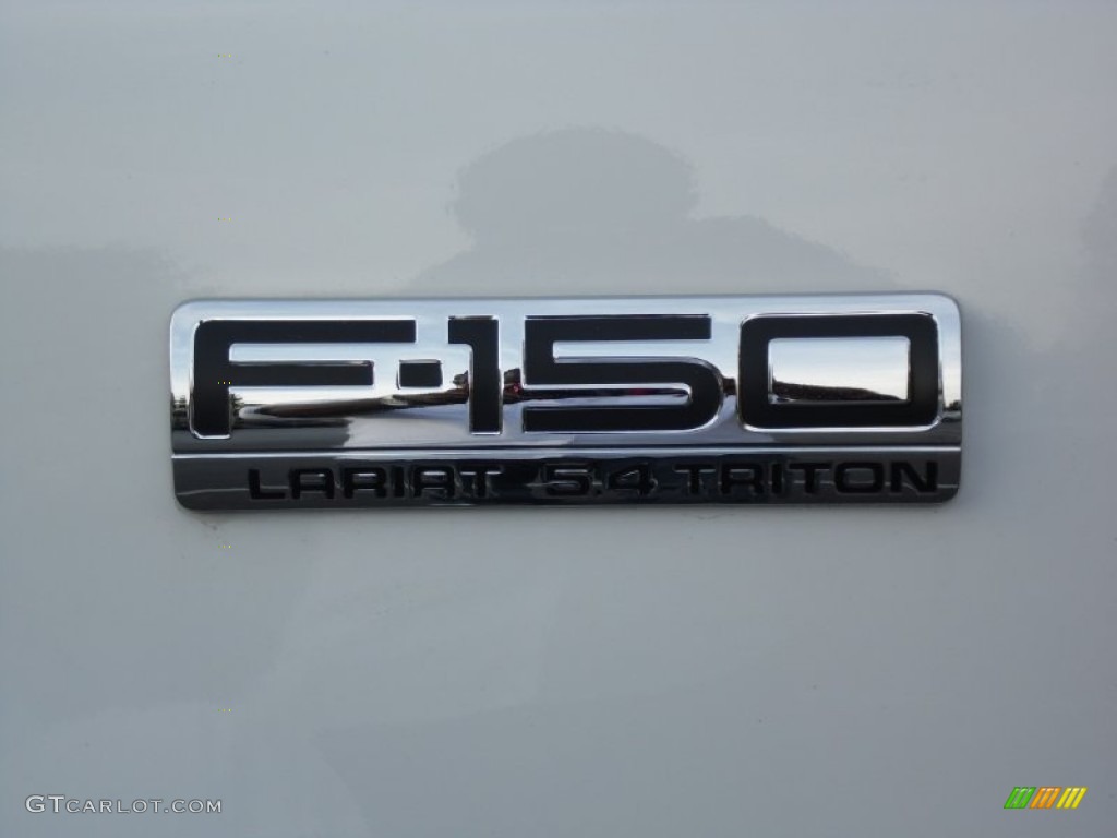 2004 F150 Lariat SuperCrew 4x4 - Oxford White / Tan photo #14