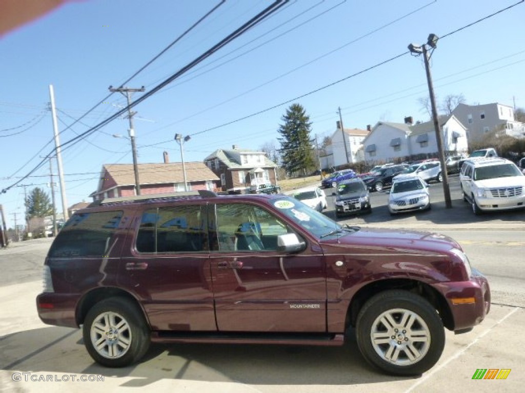 2008 Mountaineer Premier AWD - Dark Cherry Metallic / Charcoal Black photo #4