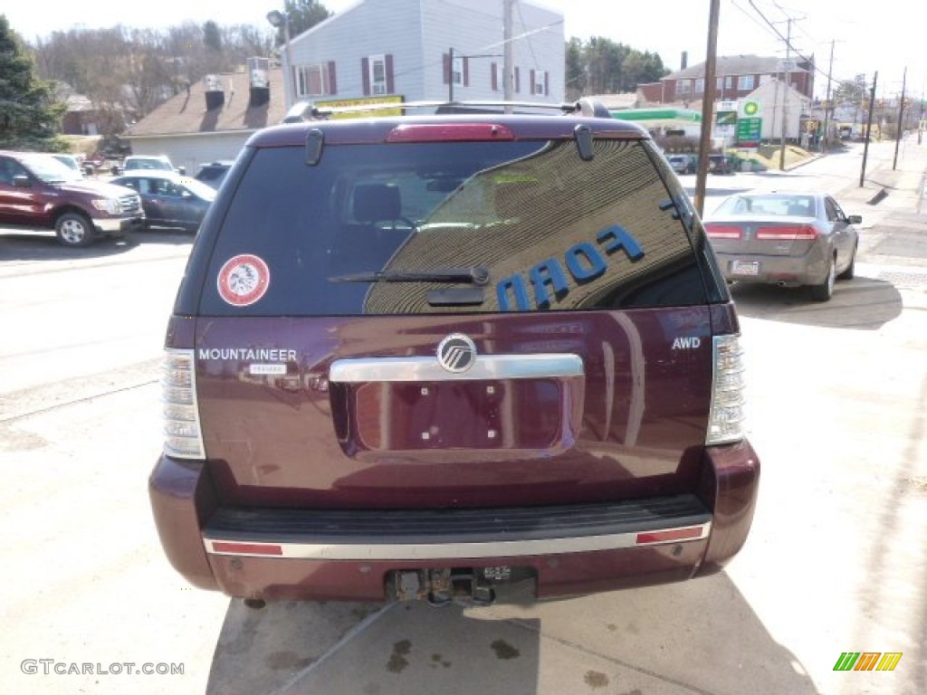 2008 Mountaineer Premier AWD - Dark Cherry Metallic / Charcoal Black photo #5