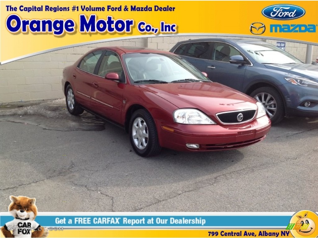 2003 Sable LS Premium Sedan - Matador Red Metallic / Medium Graphite photo #1