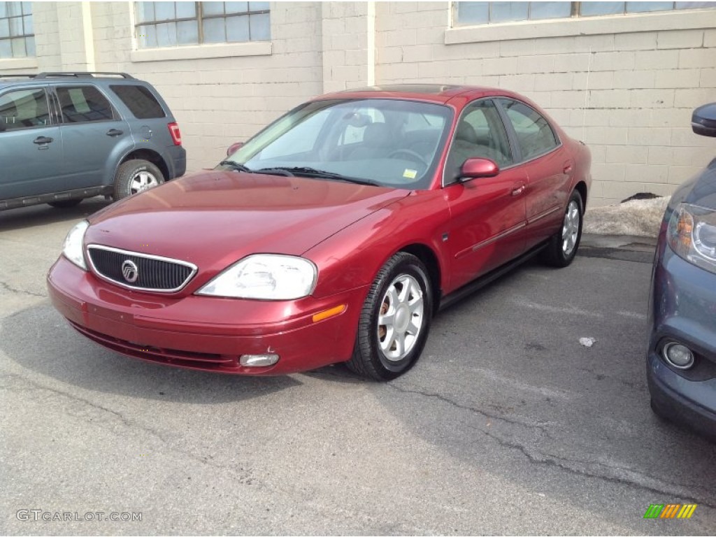 2003 Sable LS Premium Sedan - Matador Red Metallic / Medium Graphite photo #3