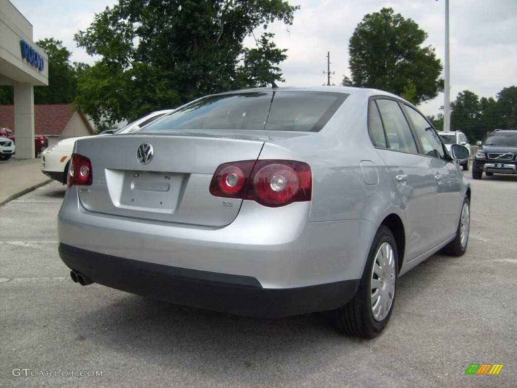 2008 Jetta S Sedan - Reflex Silver Metallic / Art Grey photo #3