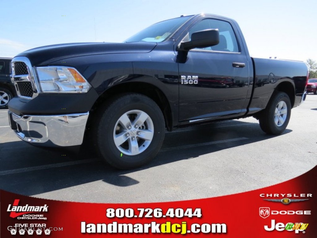 2014 1500 Tradesman Regular Cab - True Blue Pearl Coat / Black/Diesel Gray photo #1