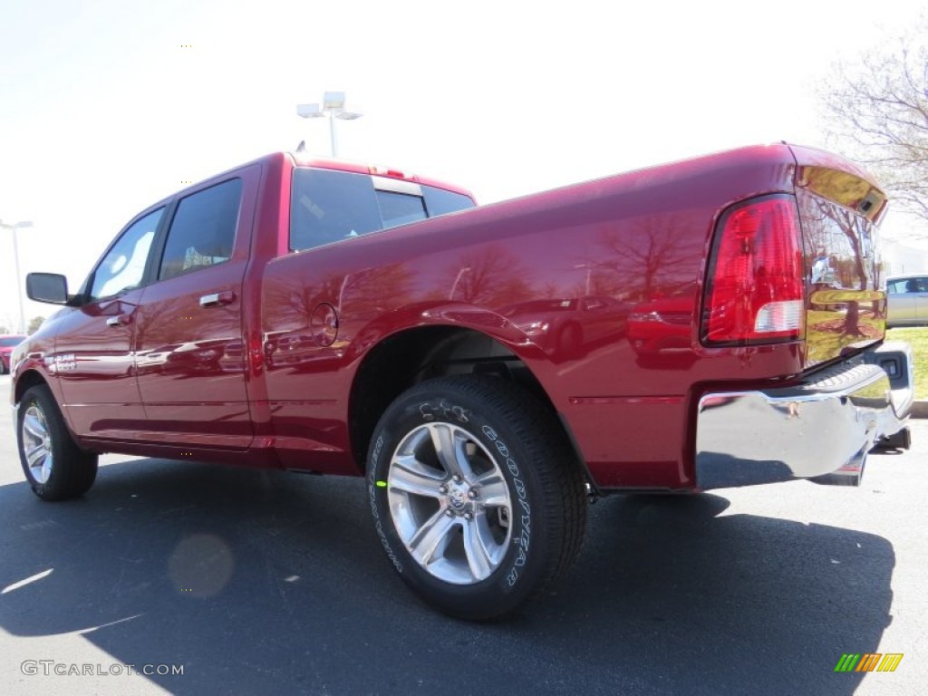 2014 1500 Big Horn Crew Cab - Deep Cherry Red Crystal Pearl / Canyon Brown/Light Frost Beige photo #2