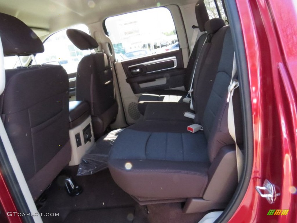 2014 1500 Big Horn Crew Cab - Deep Cherry Red Crystal Pearl / Canyon Brown/Light Frost Beige photo #8